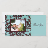 Fotokaarten - Dank u bruiloft foto invoegen Bedankkaart (Voorkant)