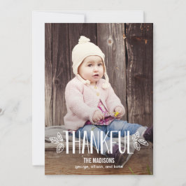 Fotokaarten met dankbare Thanksgiving Feestdagenkaart