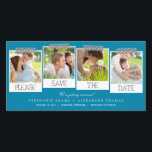 Fotokaarten om de datum te reserveren save the date<br><div class="desc">Deze chic en modern vormgegeven fotokaarten vragen uw gasten op een stijlvolle manier de datum te reserveren voor uw grote dag. Verkrijgbaar in andere kleuren (verzoeken om aangepaste kleuren zijn van harte welkom!).</div>