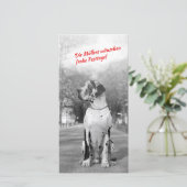 Fotokaarten van Kerstmis van great dane Feestdagenkaart (Staand voorkant)