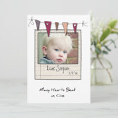 fotokaarten voor adoptieaankondigingen aankondiging (Staand voorkant)