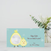 Fotokaarten voor baby Chick Easter Feestdagenkaart (Staand voorkant)