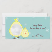 Fotokaarten voor baby Chick Easter Feestdagenkaart (Voorkant)