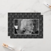 Fotokaarten voor begrafenisherinnering kaart (Voorkant / Achterkant in situ)