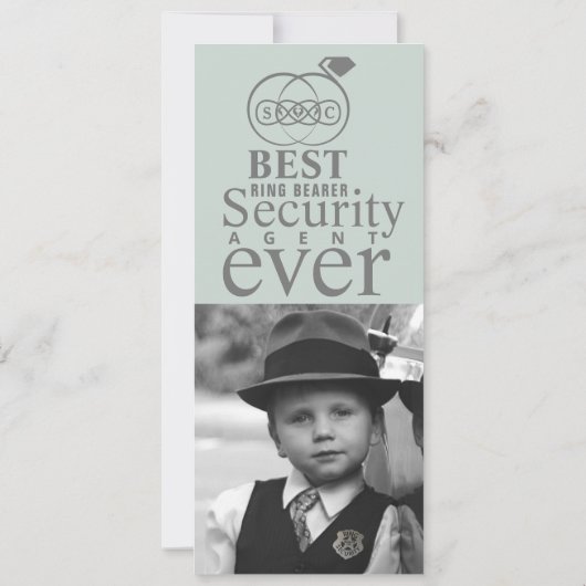 Fotokaarten voor beste Ring Bearer Ever Save The Date (Achterkant)