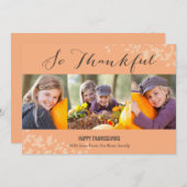 Fotokaarten voor dankbare Thanksgiving Feestdagenkaart (Voorkant / Achterkant)
