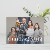 Fotokaarten voor Elegant Mix Thanksgiving Feestdagenkaart (Staand voorkant)