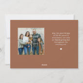 Fotokaarten voor Elegant Mix Thanksgiving Feestdagenkaart (Achterkant)