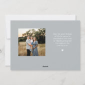 Fotokaarten voor Grateful Script Thanksgiving Feestdagenkaart (Achterkant)