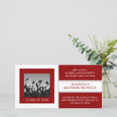 Fotokaarten voor groen en wit Afstuderen (Staand voorkant)