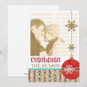 Fotokaarten voor hedendaagse Kerstmis, 5 x 7 Feestdagenkaart (Voorkant / Achterkant)