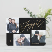 Fotokaarten voor Joyful Times 3 Foto Holiday Feestdagenkaart (Staand voorkant)