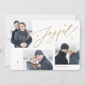 Fotokaarten voor Joyful Times 3 Foto Holiday Feestdagenkaart (Voorkant)