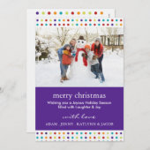 Fotokaarten voor vrolijke en prettige kerstfeestda kaart (Voorkant / Achterkant)