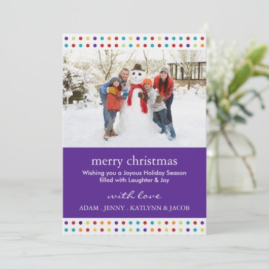 Fotokaarten voor vrolijke en prettige kerstfeestda kaart (Staand voorkant)