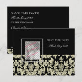 Fotokaarten, Zwart Wit slaan de datum briefkaarten (Voorkant / Achterkant)