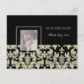 Fotokaarten, Zwart Wit slaan de datum briefkaarten (Voorkant)