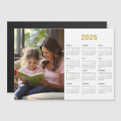 Fotokalender 2025 | Voljaar gouden magnetische Kaa (Voorkant / Achterkant)
