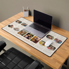 Fotokalender 2025 Volledig jaar 14 Foto's Beige Bureaumat