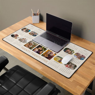 Fotokalender 2025 Volledig jaar 14 Foto's Beige Bureaumat