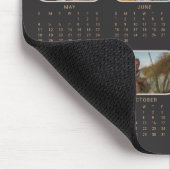 Fotokalender 2025 Volledig jaar Black Mousepad Muismat (Hoek)