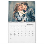 Fotokalender, bewerkbare kalender (Feb 2027)