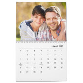 Fotokalender, bewerkbare kalender (Mar 2027)