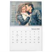 Fotokalender, bewerkbare kalender (Feb 2026)