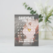 Fotokalender datum opslaan modern briefkaart (Staand voorkant)