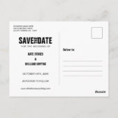 Fotokalender datum opslaan modern briefkaart (Achterkant)
