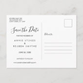 Fotokalender Elegant Gold Heart Save the Date Aankondigingskaart (Achterkant)