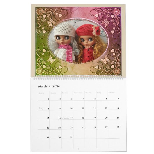 Fotokalender, foto kalender (Mar 2026)