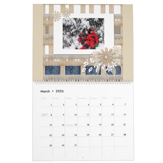 Fotokalender, foto kalender (Mar 2026)