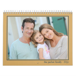 Fotokalender met afbeelding per maand Oker Kalender