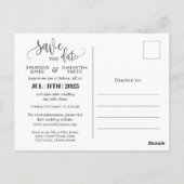 Fotokalender met de date marvy burgundy bruiloft briefkaart (Achterkant)