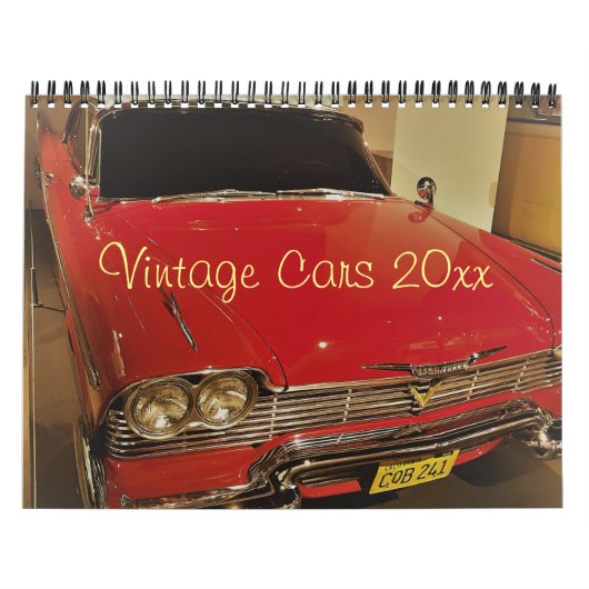 Fotokalender met Vintage Cars Kalender (Hoes)