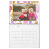 Fotokalender roze en goud kalender (Jan 2026)