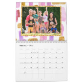 Fotokalender roze en goud kalender (Feb 2027)