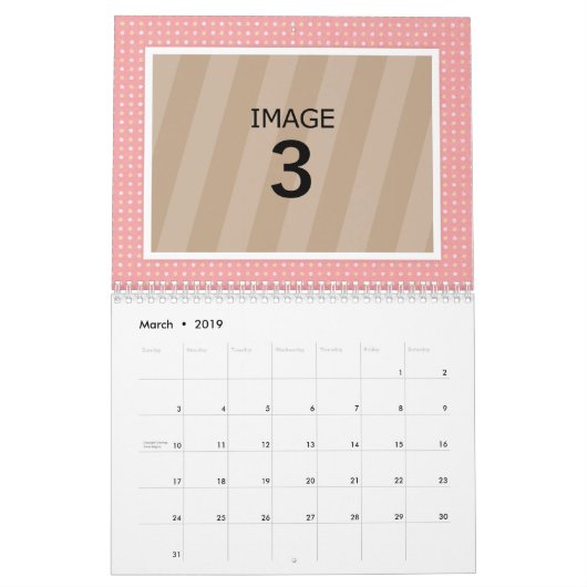 Fotokalender Sjabloon Custom Family Afbeelding Kalender (Mar 2019)