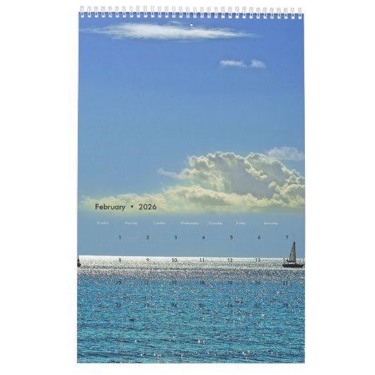 Fotokalender - Strand Kalender (Feb 2026)