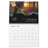 Fotokalender van architect | Blauwdrukontwerp Kalender (Feb 2026)