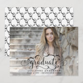 Fotokalligrafie Afstuderen Aankondiging (Voorkant / Achterkant)