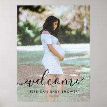 Fotokalligrafie Baby shower Welkomstteken