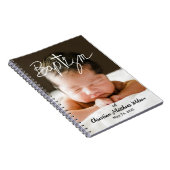 Fotokalligrafie Cross Religieuze doop Notitieboek (Rechterzijde)