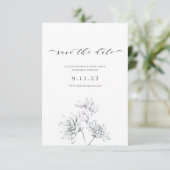 Fotokalligrafie Floral Wedding Save the Date (Staand voorkant)