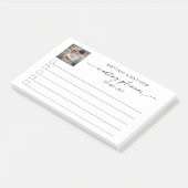 Fotokalligrafie Ink Wedding Planner om lijst te do Post-it® Notes (Schuin)
