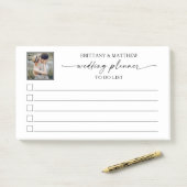 Fotokalligrafie Ink Wedding Planner om lijst te do Post-it® Notes (Op bureau)