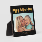 Fotokalligrafie Moederdag Gift Black Fotoplaat (Voorkant)