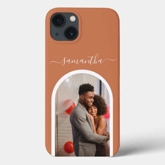 Fotokalligrafie Monogram Naam Arch Vorm Case-Mate iPhone Case (Achterkant)