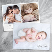Fotokalligrafie Naam geboorte Stats New Baby Aankondiging